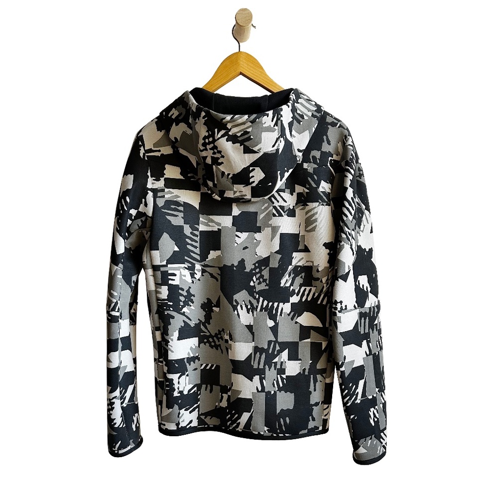 Nike | NSW Tech Fleece Digital Snow Camo Hoodie | Light Smoke Grey Black | S - Picture 3 of 6